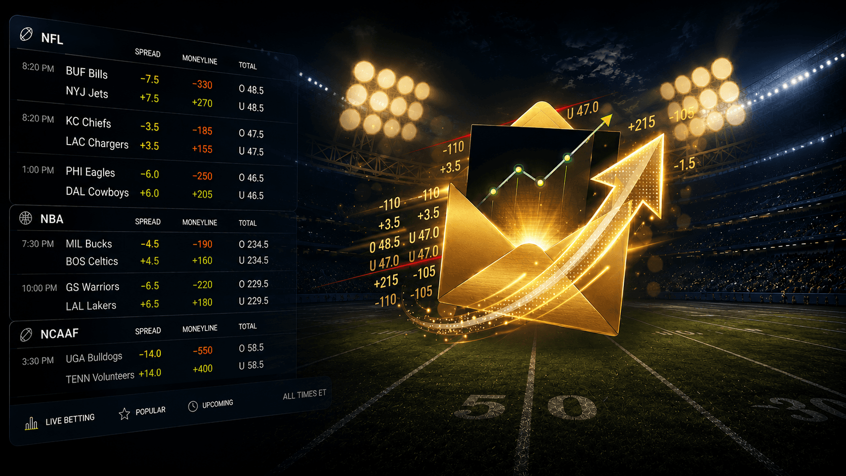 Betting Lines Background